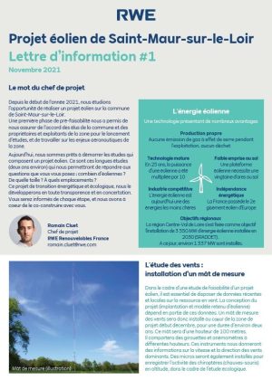 Lettre d'information n°1